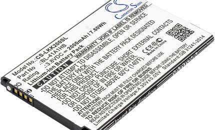 Аккумуляторная батарея для LG CS-LKK200SL K200 3.8V White 2000mAh 7.60Wh