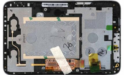 Матрица с тачскрином (модуль) для Lenovo IdeaTab A2107 черный с рамкой