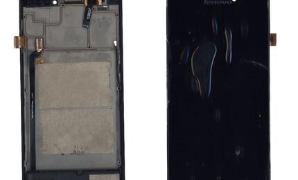 Матрица с тачскрином (модуль) Lenovo P780 черный с черной рамкой