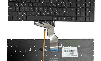 Клавиатура для ноутбука HP Pavilion (15-ab) с подсветкой (Light), Black, (No Frame) RU