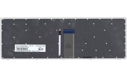 Клавиатура для ноутбука Lenovo IdeaPad U510, Z710 с подсветкой (Light), Black, (Silver Frame), RU - фото 3