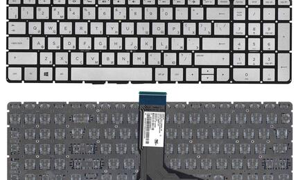 Клавиатура для ноутбука HP Envy X360 (15-W) Silver с подсветкой (Light), (No Frame) RU