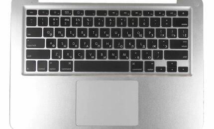 Клавиатура для ноутбука Apple MacBook Pro (A1278) 2011 Black, (Silver TopCase), RU (горизонтальный энтер)