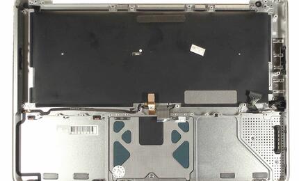 Клавиатура для ноутбука Apple MacBook Pro (A1278) 2011 Black, (Silver TopCase), RU (горизонтальный энтер) - фото 2