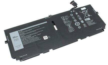Аккумуляторная батарея для ноутбука Dell 2XXFW XPS 13 9300 7.6V Black 6500mAh OEM Аккумуляторная батарея для ноутбука Dell 2XXFW XPS 13 9300 7.6V Black 6500mAh OEM