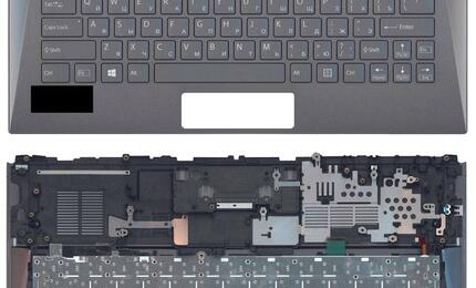 Клавиатура для ноутбука Sony Vaio (SVD13) Black, с подсветкой (Light), (Black Frame), RU