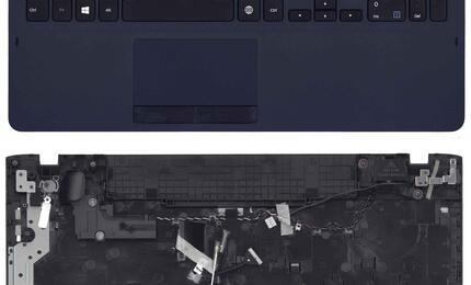 Клавиатура для ноутбука Samsung (300V5A) Black, (Dark Blue TopCase), RU