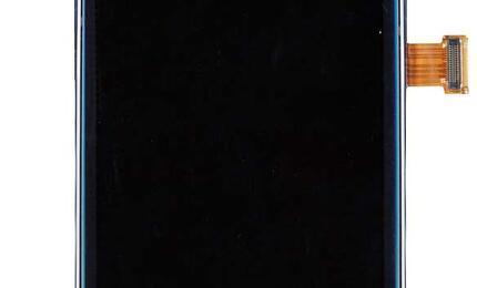 Матрица с тачскрином (модуль) для Samsung Galaxy S3 mini GT-I8190 синий с рамкой