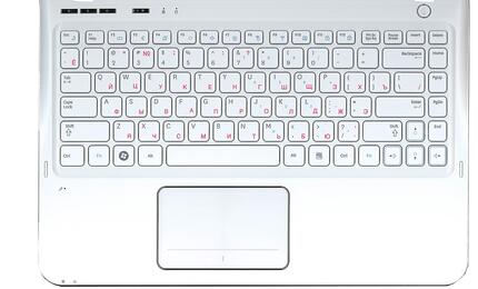 Клавиатура для ноутбука Samsung (SF310) White, (White TopCase), RU