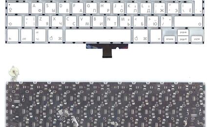Клавиатура для ноутбука Apple MacBook 13.3&quot; for Intel (A1181) White, (No Frame), RU (вертикальный энтер)