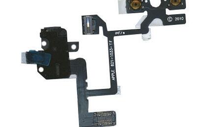 Шлейф аудио-разъема для Apple iPhone 4 черный