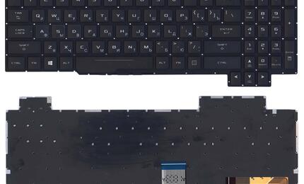 Клавиатура для ноутбука Asus ROG Strix SCAR Edition GL503VS с подсветкой (White Light), Black, (No Frame) RU