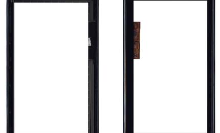 Тачскрин (Сенсорное стекло) для планшета Huawei Ideos S7 Slim S7-201u черный с рамкой