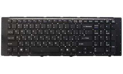 Клавиатура для ноутбука Sony Vaio (VPCEF, VPC-EF) Black, (No Frame) RU - фото 2