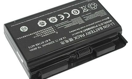 Аккумуляторная батарея для ноутбука DNS P150HMBAT-8 Clevo P150 14.8V Black 5200mAh Orig Аккумуляторная батарея для ноутбука DNS P150HMBAT-8 Clevo P150 14.8V Black 5200mAh Orig