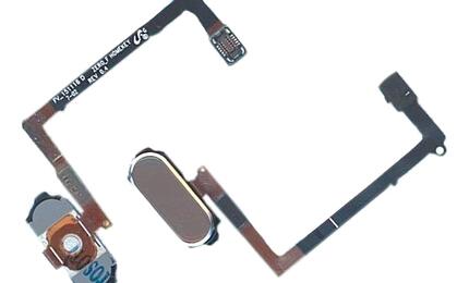Кнопка HOME в сборе с механизмом и шлейфом для Samsung Galaxy S6 SM-G920F золотая