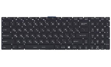 Клавиатура для ноутбука MSI (GT72) с подсветкой (Light), Black, (No Frame) RU - фото 2