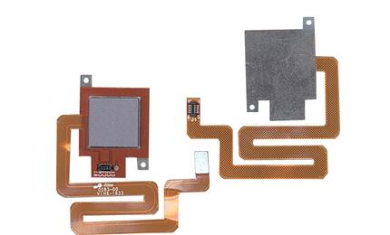 Шлейф со сканером отпечатка пальца для Xiaomi Redmi 4 серый