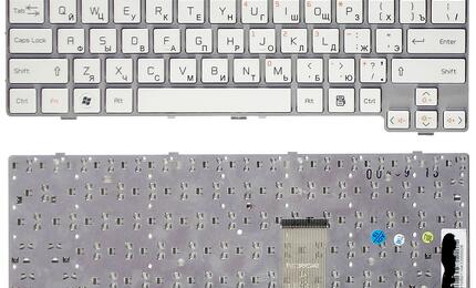 Клавиатура для ноутбука LG (X170) White, (White Frame) RU