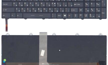 Клавиатура для ноутбука MSI (GE60, GE70, GT60, GP60, GT70, GP70) с подсветкой (Light) Black, (Black Frame) RU