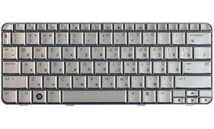 Клавиатура для ноутбука HP Pavilion (TX1000, TX2000, TX2500) Silver, RU - фото 2