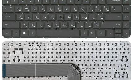Клавиатура для ноутбука HP Pavilion DV4-5000 Black, (No Frame) RU