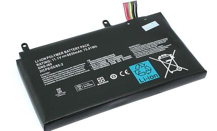 Аккумуляторная батарея для ноутбука Gigabyte GNS-I60 P35W v2 11.1V Black 6830mAh OEM