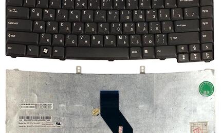 Клавиатура для ноутбука Acer Extensa 4120, 4220, 4230, 4420, 4620, 4620Z, 5120, 5210, 5220, 5420, 5430, 5610, 5620, 5620G Black, RU