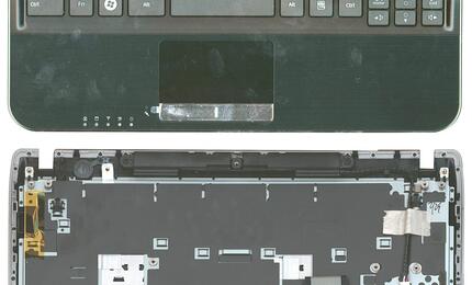Клавиатура для ноутбука Samsung (NF310) Black, (Black TopCase), RU