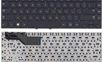 Клавиатура для ноутбука Samsung Series (3 14.0&quot;, NP350V4X, NP355V4X) Black, (No Frame), RU