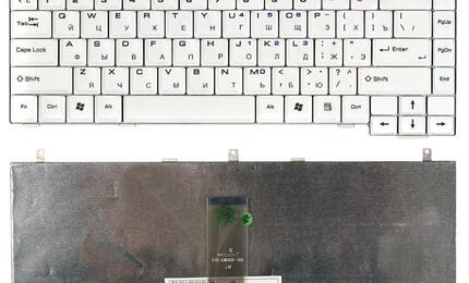 Клавиатура для ноутбука MSI (S420, S425, S430, S450) White, RU