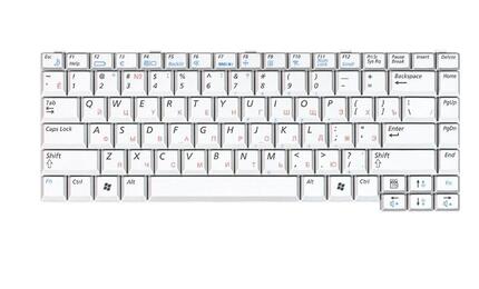 Клавиатура для ноутбука Samsung (M50, M55) White, RU - фото 2