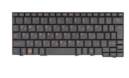 Клавиатура для ноутбука Toshiba (AC100-117, AC100, AZ100, AC100-10D, AC100-10U, AC100-10Z) Black, RU - фото 2