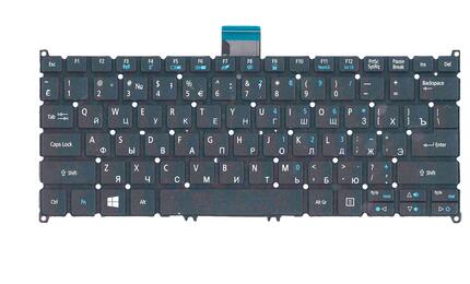 Клавиатура для ноутбука Acer Aspire V3-331, V3-371, V3-372 Black, (No Frame), RU - фото 2