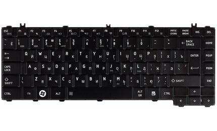 Клавиатура для ноутбука Toshiba Satellite (C600, C640, C645, C645D, L600, L600D, L630, L635, L640, L640D, L645, L645D, L745, L745D, L700, L700D, L700-T23R, L700-C305B, L735) Black, RU (вертикальный энтер) - фото 2