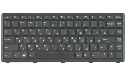 Клавиатура для ноутбука Lenovo IdeaPad (S300, S400, S405) Black, (Black Frame), RU - фото 2