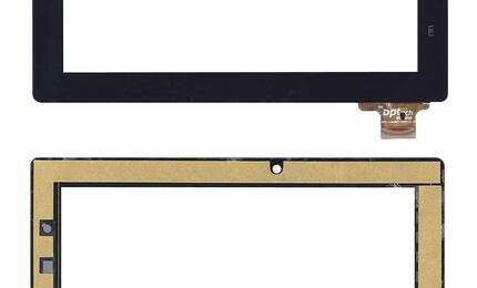 Тачскрин (Сенсорное стекло) для планшета ZHC-170A, Digma DA700N, Prology iMap 7000 Tab, Freelander PD20 Great Version черный