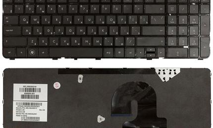 Клавиатура для ноутбука HP Pavilion (DV7-4000) Black, (Black Frame) RU