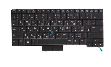 Клавиатура для ноутбука HP Compaq 2510p, Elitebook 2530p с указателем (Point Stick) Black, RU - фото 2