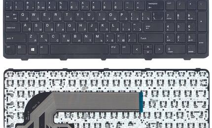Клавиатура для HP ProBook (450 G0, 450 G1, 450 G2, 455 G1, 455 G2, 470 G0, 470 G1, 470 G2) Black, (Black Frame), RU