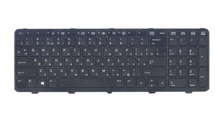 Клавиатура для HP ProBook (450 G0, 450 G1, 450 G2, 455 G1, 455 G2, 470 G0, 470 G1, 470 G2) Black, (Black Frame), RU - фото 2