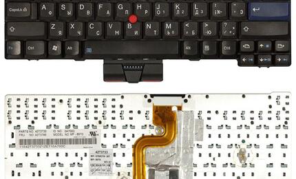 Клавиатура для ноутбука Lenovo ThinkPad (X200, X201) с указателем (Point Stick) Black RU