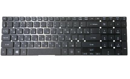Клавиатура для ноутбука Acer Aspire 5755, 5755G, 5830, 5830G, 5830T, 5830TG, E5-571 Black, (No Frame), RU
