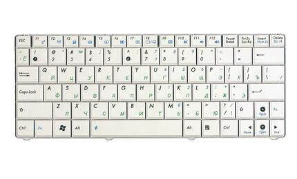Клавиатура для ноутбука Asus EEE PC 1101 1101HA N10 N10E N10J White, RU - фото 2