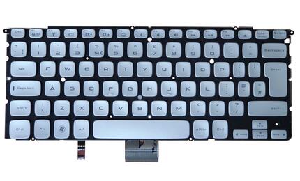 Клавиатура для ноутбука Dell XPS (15Z) с подсветкой (Light), Silver, (No Frame) RU/EN - фото 2