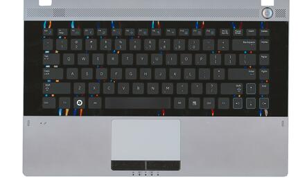 Клавиатура для ноутбука Samsung (RC410) Black, (Black-Gray TopCase), RU