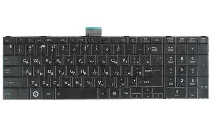Клавиатура Toshiba Satellite (C850, C850D, L850, L850D, L855, L855D, L870, L870D, L875, L875D, P870, P875, P850, C855, C855D ) Black, RU - фото 2