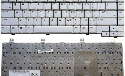Клавиатура для ноутбука HP Pavilion DV4000, DV4100, DV4200, DV4300, DV4400 White, RU/EN