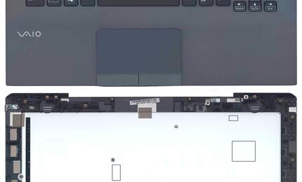 Клавиатура для ноутбука Sony Vaio (VPC-SB) Black, (Gray TopCase), RU
