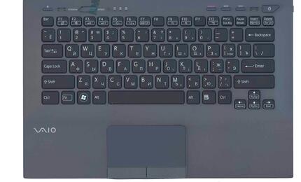 Клавиатура для ноутбука Sony Vaio (VPC-SB) Black, (Gray TopCase), RU - фото 3